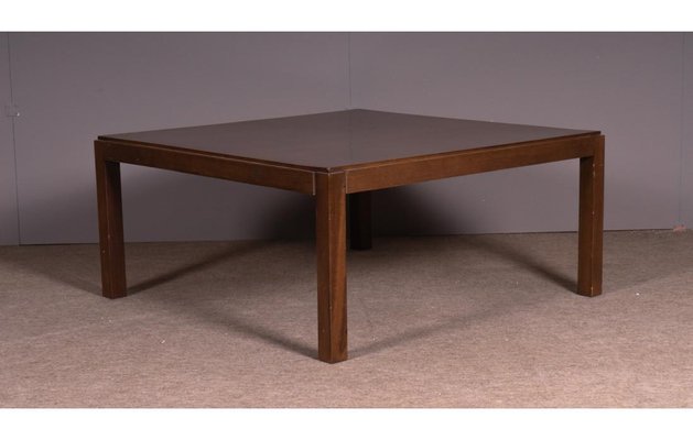 Vintage Square Walnut-Stained Coffee Table-SRP-1732807