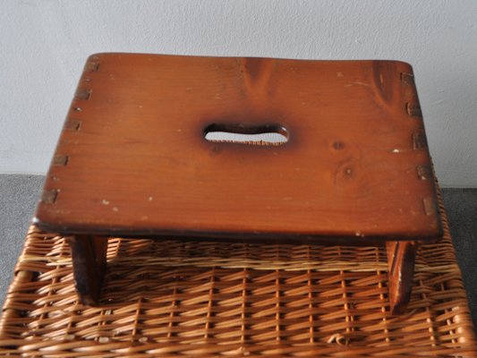 Vintage Stained Stool, 1960s-OXJ-679081