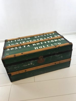 Vintage Steamship Trunk-WQJ-1141617