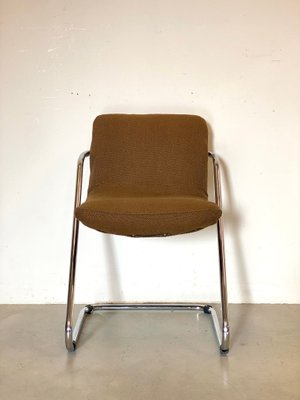 Vintage Steel Dining Chairs, 1970s, Set of 6-NPC-1441933