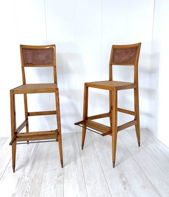 Vintage Stools by Gio Ponti, 1950, Set of 2-NWG-1800410