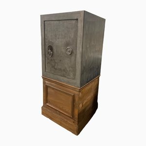 Vintage Stripped and Patinated Safe-HLV-1428769