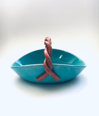 Vintage Studio Art Pottery Candy Bowl by Alexandre De Wemmel, Belgium, 1950s-RQV-1306683