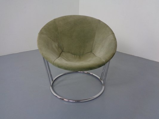 Vintage Suede Lounge Chair by Lusch Germany, 1960s-RDW-1292211