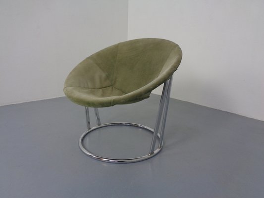 Vintage Suede Lounge Chair by Lusch Germany, 1960s-RDW-1292211