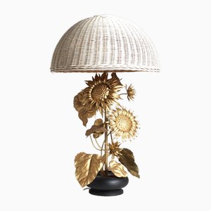 Vintage Sunflower Table Lamp, 1980s-ZLE-1784064