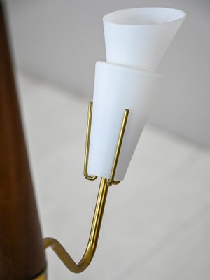 Vintage Suspension Lamp in Opaline Glass, 1960s-QWP-1791824