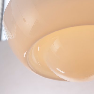 Vintage Suspension Lamp in White Murano Glass Milk, Italy-MPO-1361958