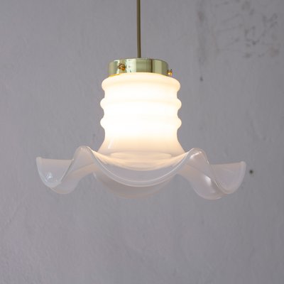 Vintage Suspension Light in White Milk Glass, Italy-MPO-1361880