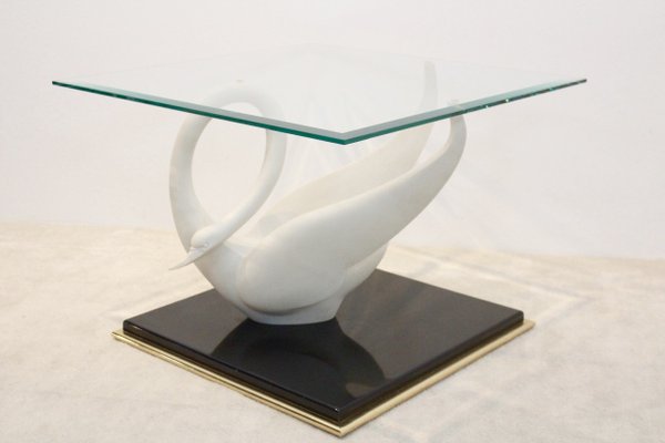 Vintage Swan Side Table from Maison Jansen, 1970s-EJE-877457