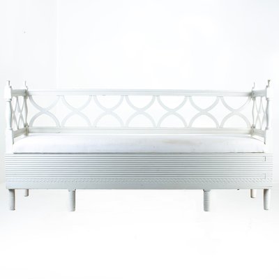 Vintage Swedish Bench in White-VAP-1759483