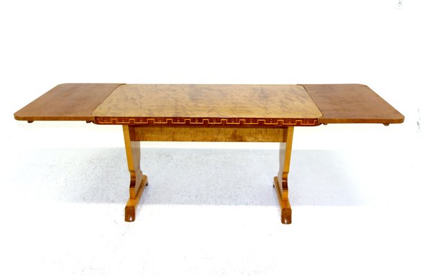 Vintage Swedish Birch Dining Table, 1940s-GEK-1319577