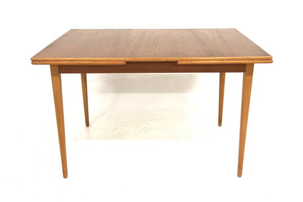 Vintage Swedish Dining Table in Teak, 1960-GEK-1774463