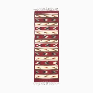 Vintage Swedish Flat Runner Kilim-YMM-1061648