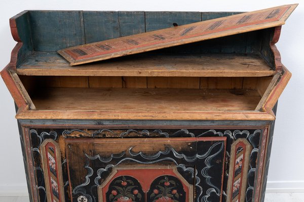 Vintage Swedish Folk Art Sideboard-MJF-1388224