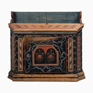 Vintage Swedish Folk Art Sideboard-MJF-1388224