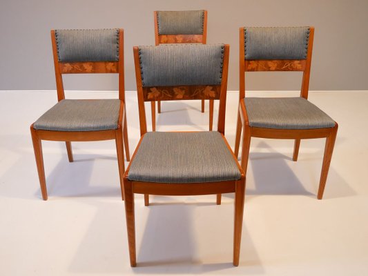 Vintage Swedish Grace Dining Chairs, Set of 4-OGU-838626