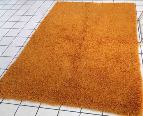 Vintage Swedish Handmade Shag Rug, 1960s-JZV-1343695