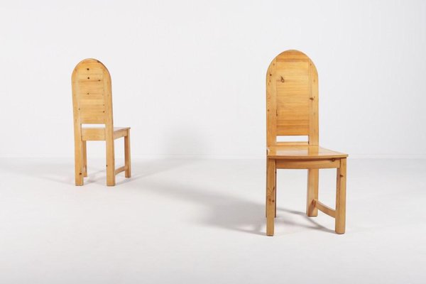 Vintage Swedish Solid Pine Chairs from Sven Larsson Möbelshop-KMC-976058