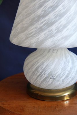 Vintage Swirl Murano Mushroom Lamp from Murano Vetri, Italy, 1970s-HUY-765555