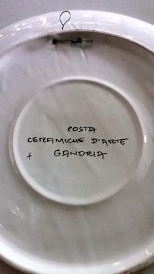 Vintage Swiss Plate Piece from Costa Ceramiche d'Arte-QRS-1414932