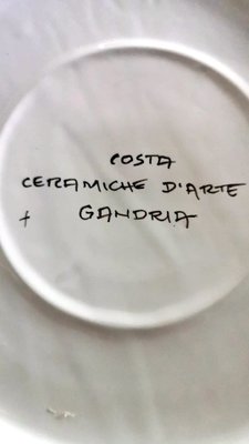 Vintage Swiss Plate Piece from Costa Ceramiche d'Arte-QRS-1414932