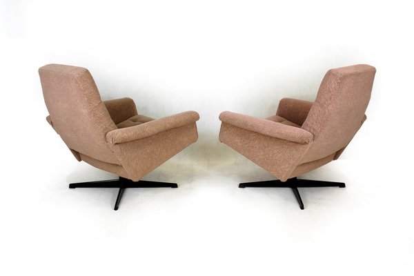 Vintage Swivel Lounge Chairs, 1970s, Set of 2-WVS-1320421