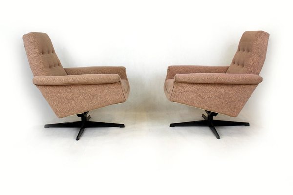 Vintage Swivel Lounge Chairs, 1970s, Set of 2-WVS-1320421