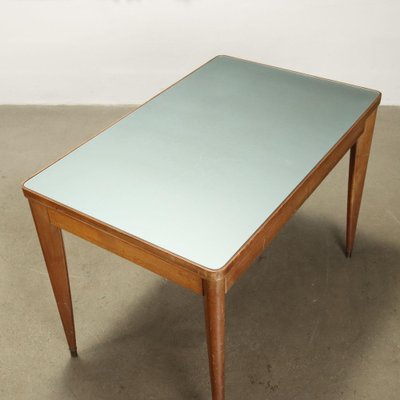 Vintage Table in Brass and Wood, 1950s-VMM-2041479