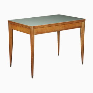 Vintage Table in Brass and Wood, 1950s-VMM-2041479