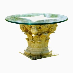 Vintage Table in Glass and Ceramic-PTH-1335666