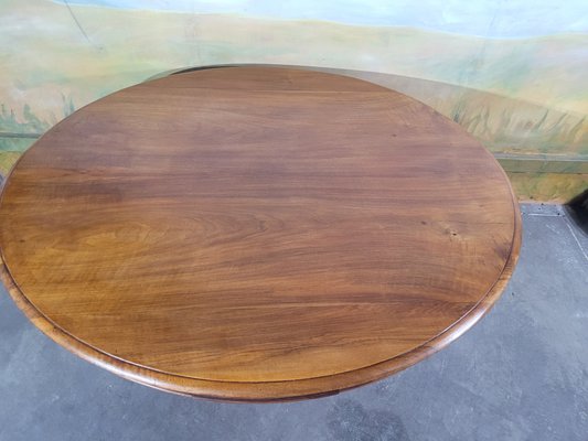 Vintage Table in Walnut with Central Leg-GBA-2016432