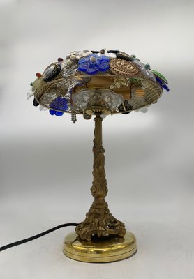 Vintage Table Lamp in Bronze with Murano Glass, 1960-XQC-1768554