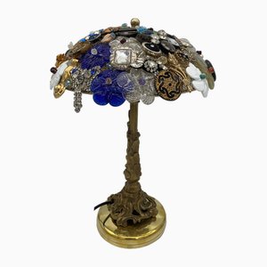 Vintage Table Lamp in Bronze with Murano Glass, 1960-XQC-1768554