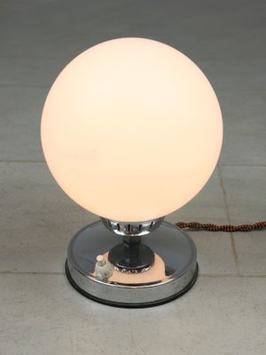 Vintage Table Lamp in Chrome and Opaline-HGJ-1299546