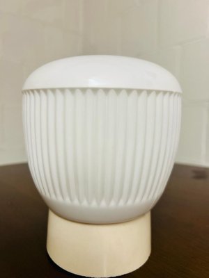 Vintage Table Lamp in White Plastic-SZM-1785541