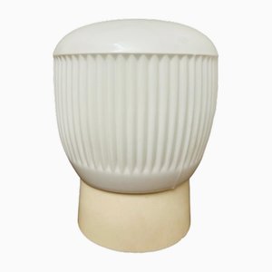 Vintage Table Lamp in White Plastic-SZM-1785541