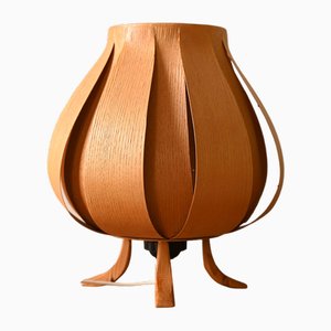 Vintage Table Lamp in Wood, 1960s-QWP-2042226