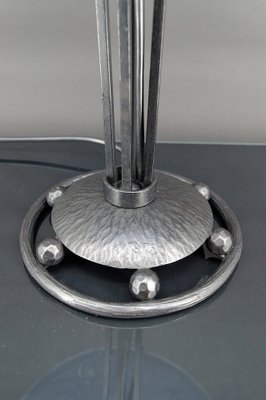 Vintage Table Lamp in Wrought Iron, 1920s-XNH-1804543