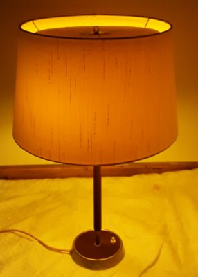 Vintage Table Lamp with Chrome-Plated Metal Base-HOI-947520