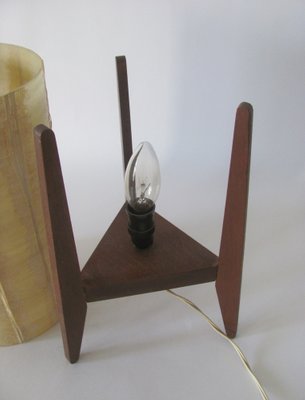 Vintage Table Lamp with Lampshade, Czechoslovakia, 1960s-ZWG-1329108