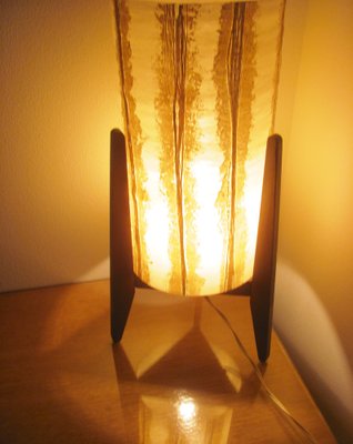 Vintage Table Lamp with Lampshade, Czechoslovakia, 1960s-ZWG-1329108