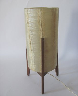 Vintage Table Lamp with Lampshade, Czechoslovakia, 1960s-ZWG-1329108