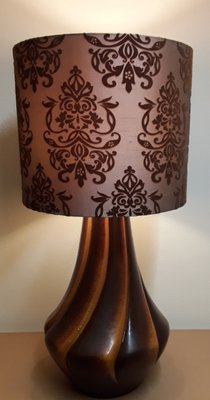 Vintage Table Lamp with Pear-Shaped Ceramic Foot, 1970s-HOI-1402780