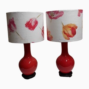 Vintage Table Lamps in Ceramic, 1970s, Set of 2-HOI-1780573