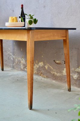 Vintage Table with Compass Feet-AIU-965083