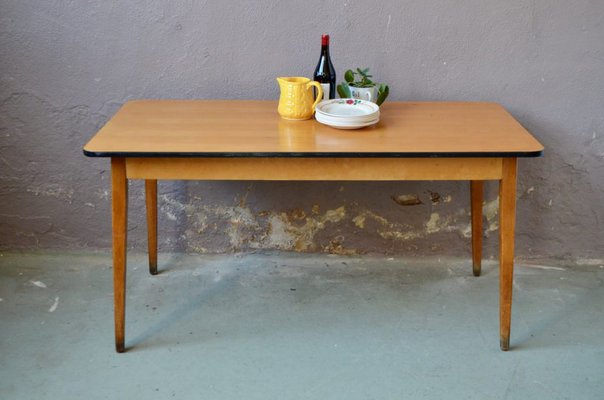 Vintage Table with Compass Feet-AIU-965083