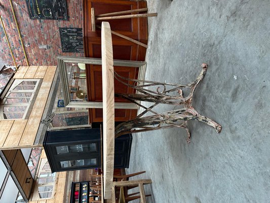 Vintage Table with Metal Foot, 1950s-WSZ-1732310