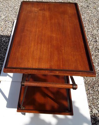 Vintage Teak and Brass Tea Trolley, 1960s-HOI-712616