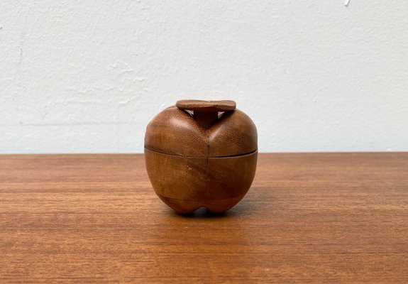 Vintage Teak Apple Shaped Secret Box, 1970s-UAH-1342037